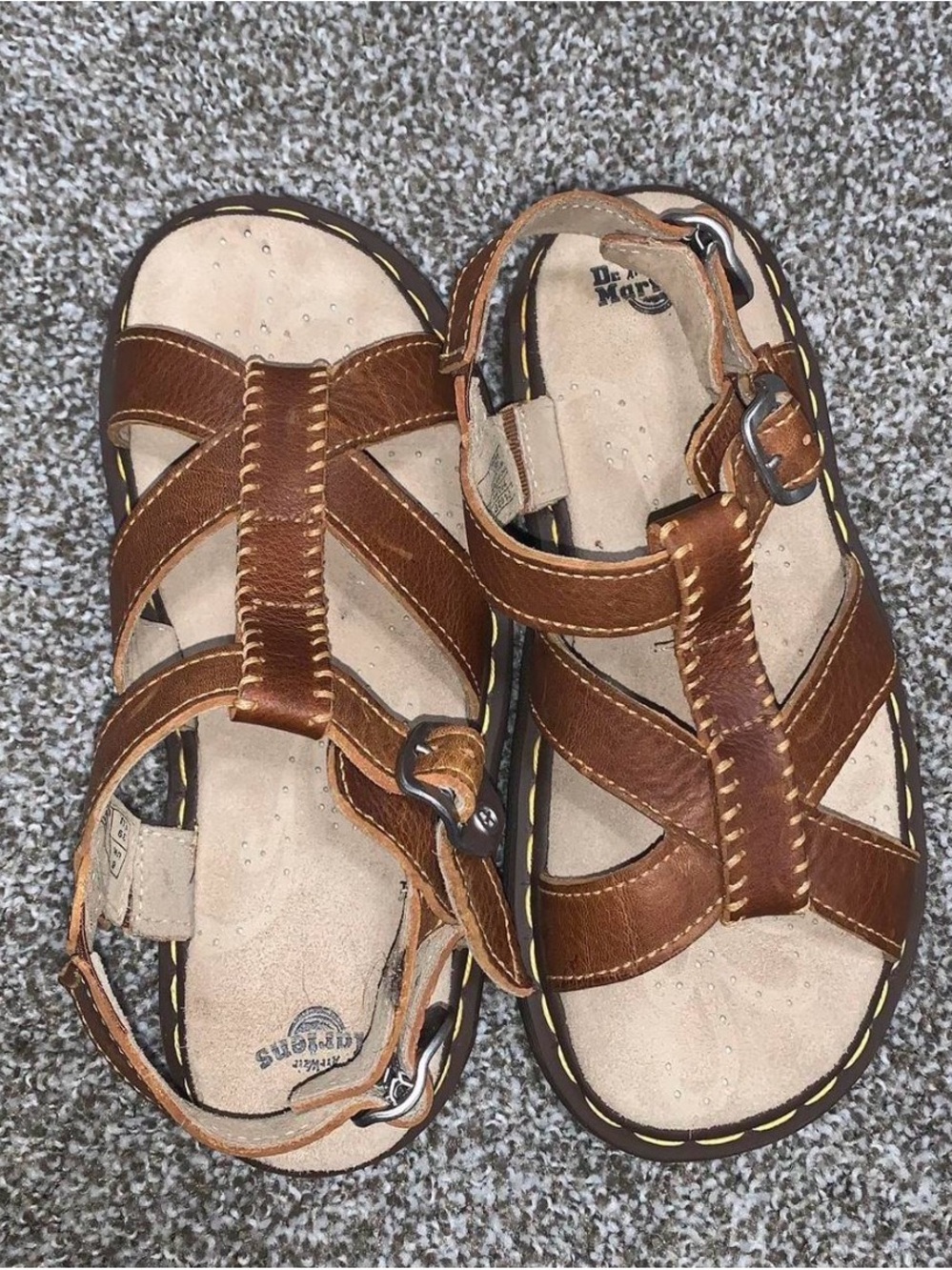 Dr. Martens Brown Leather Strappy Fisherman Sandals